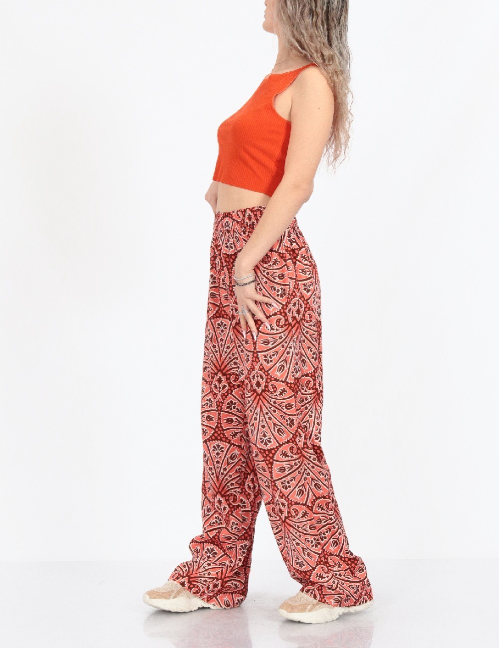 Pantaloni Pigalle, roz - 1 | YEO