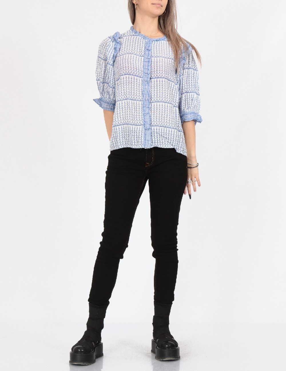 Camasa Pigalle, albastru - 1 | YEO