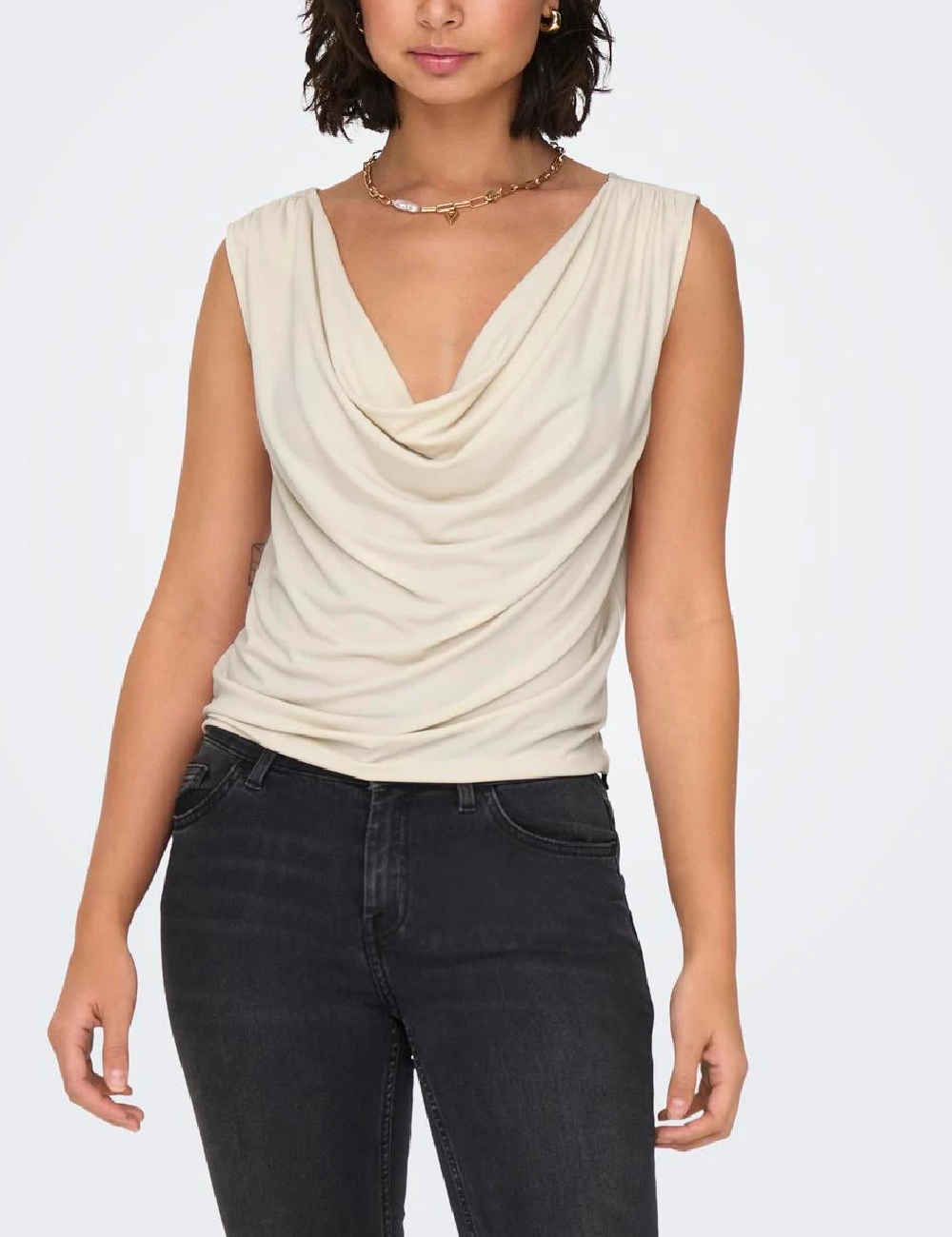 Bluza Jacqueline de Yong, crem