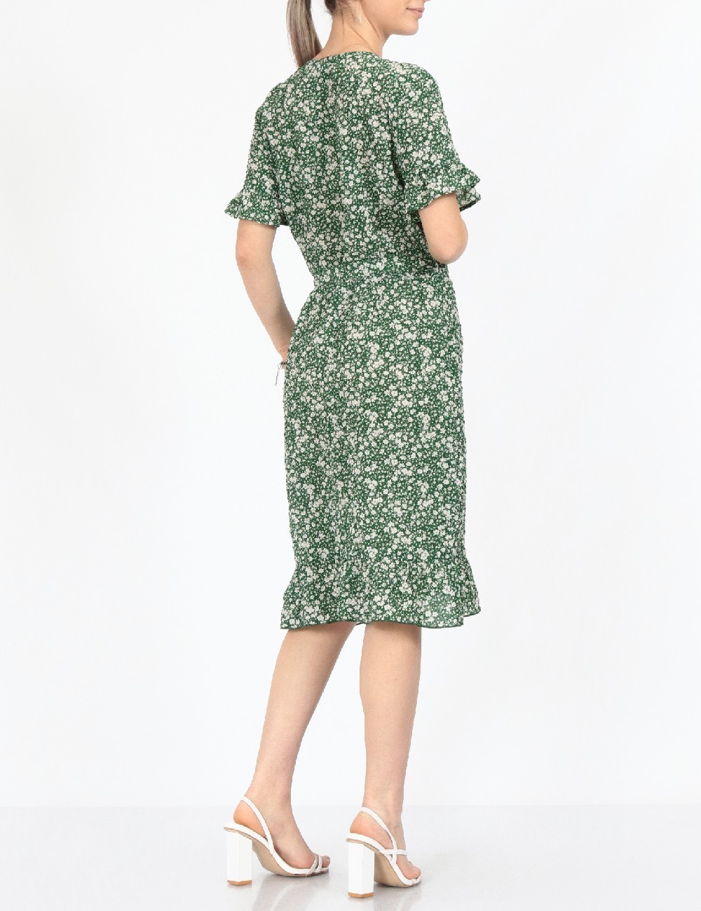 Rochie scurta Vero Moda, verde - 1 | YEO