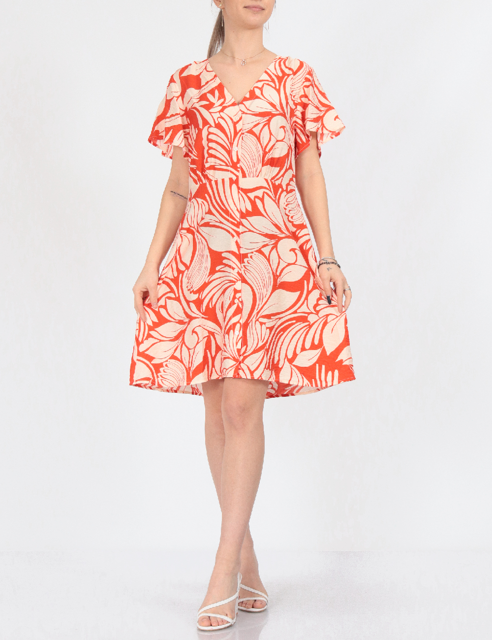 Rochie scurta Jacqueline de Yong, portocaliu