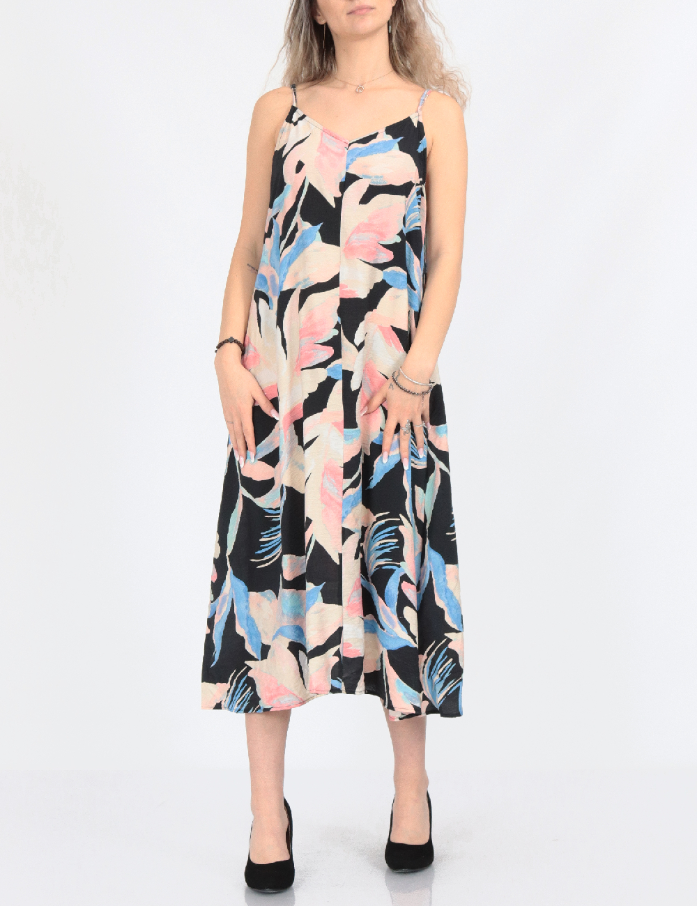 Rochie medie Vero Moda, mix culori