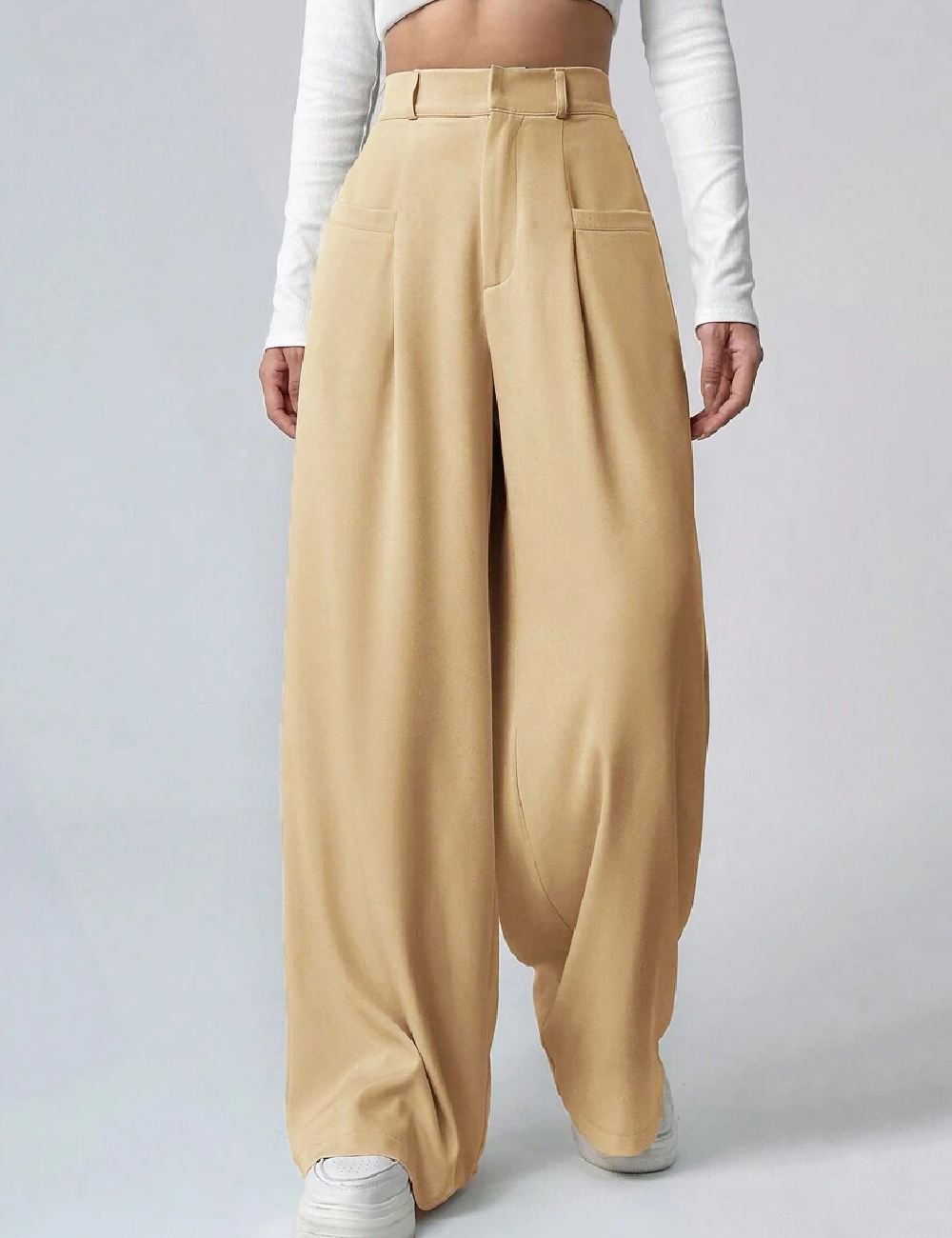 Pantaloni SHEIN, maro - 1 | YEO