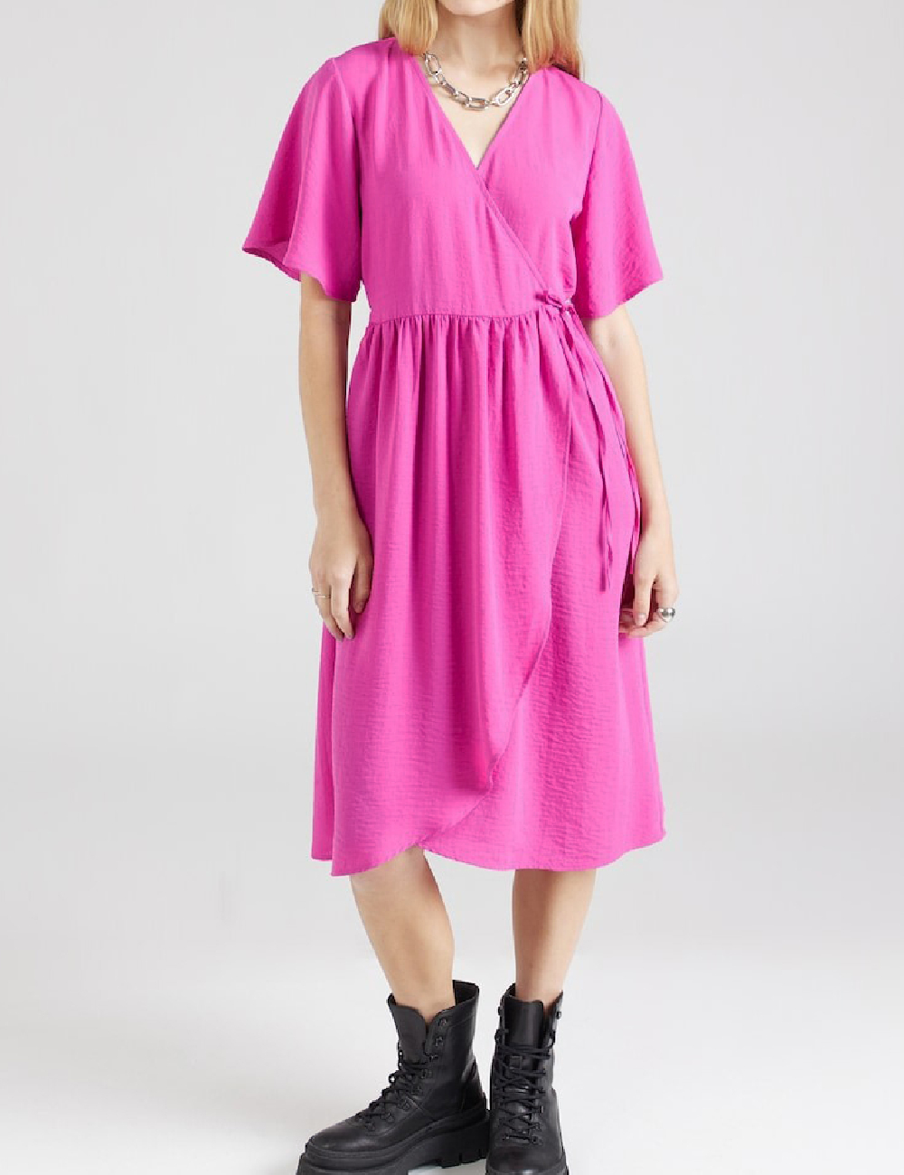 Rochie medie Jacqueline de Yong, roz