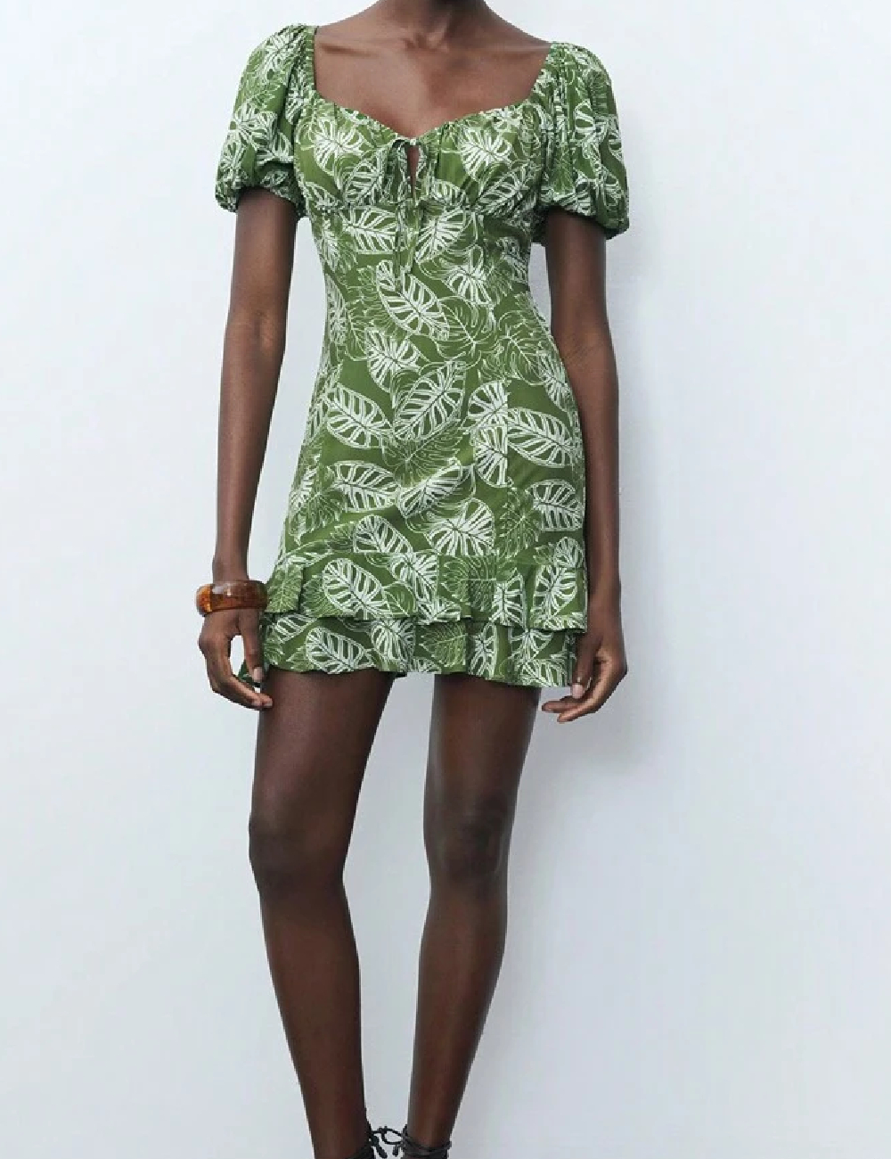 Rochie scurta SHEIN, verde