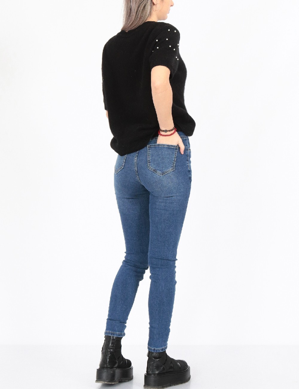 Blugi SHEIN, albastru - 1 | YEO