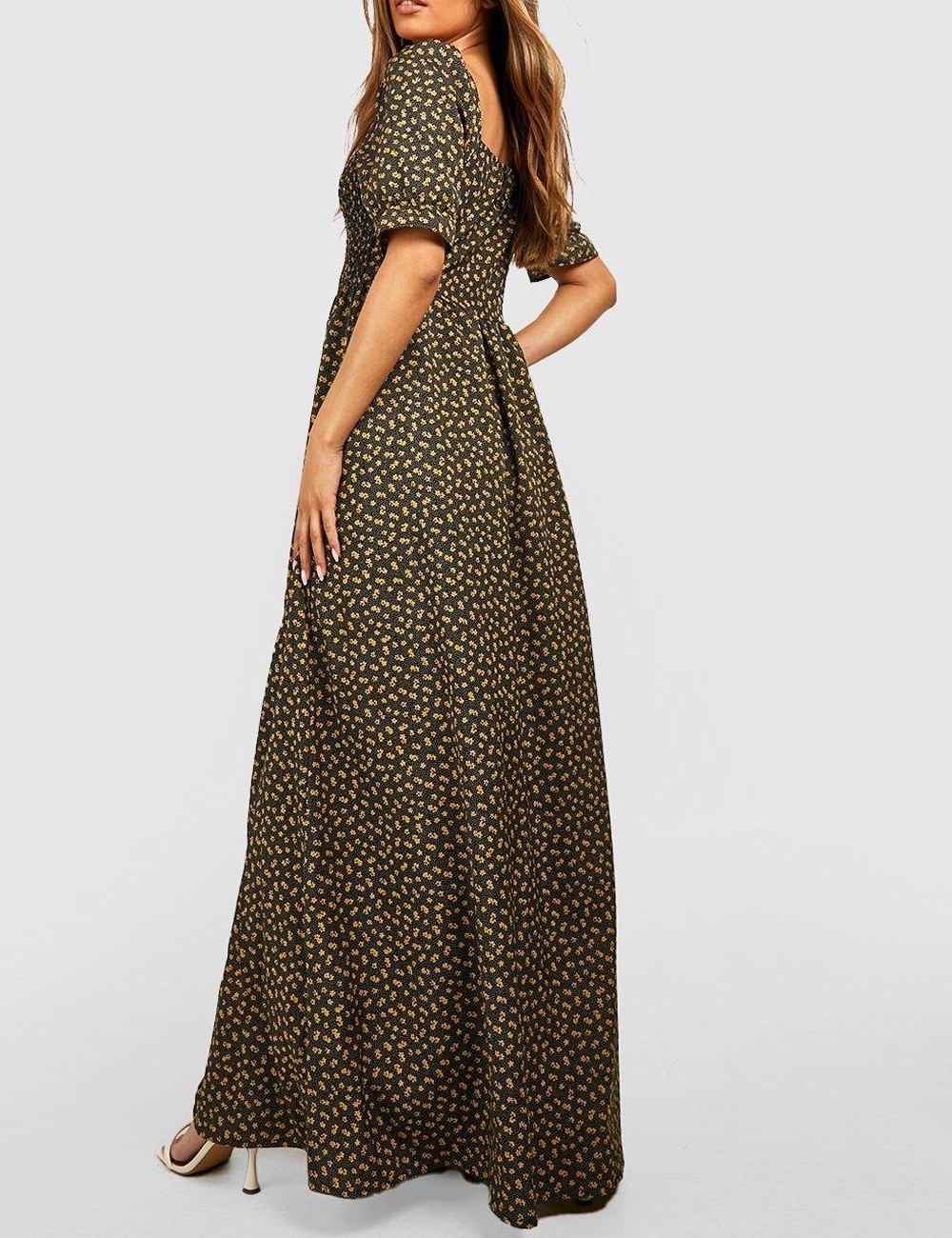 Rochie lunga Boohoo, floral print - 1 | YEO