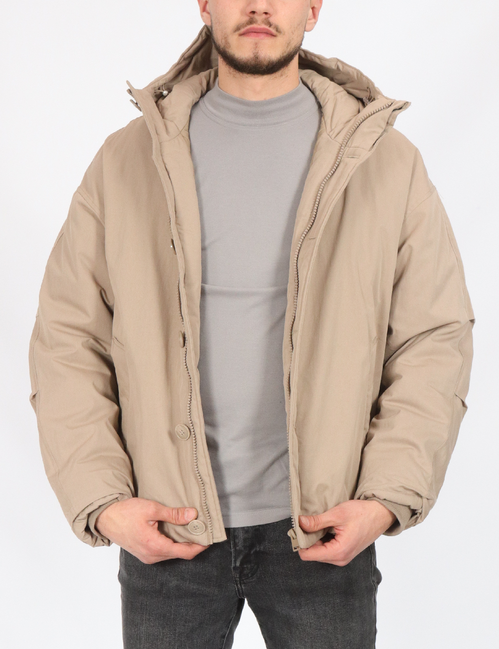 Geaca Jack&Jones, maro deschis