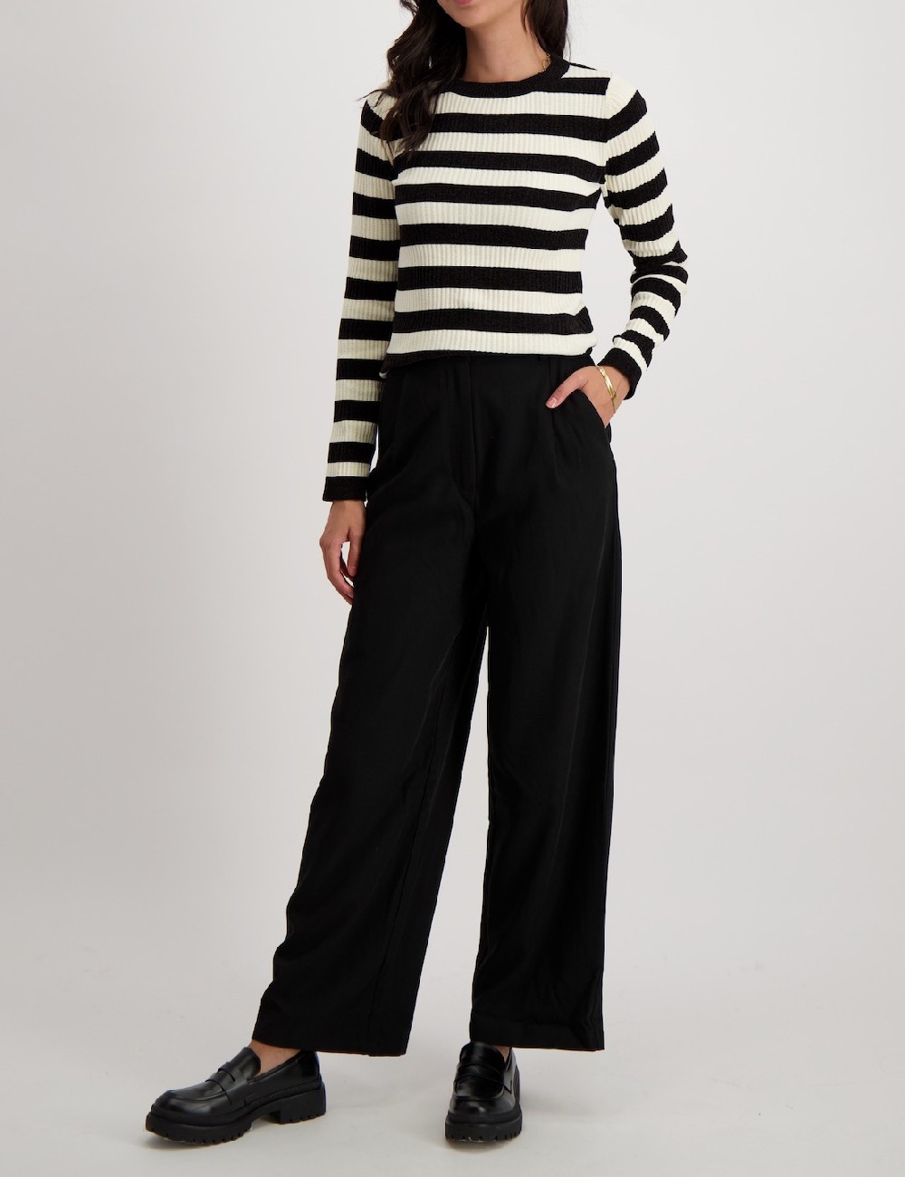 Bluza Vero Moda, alb/negru - 1 | YEO