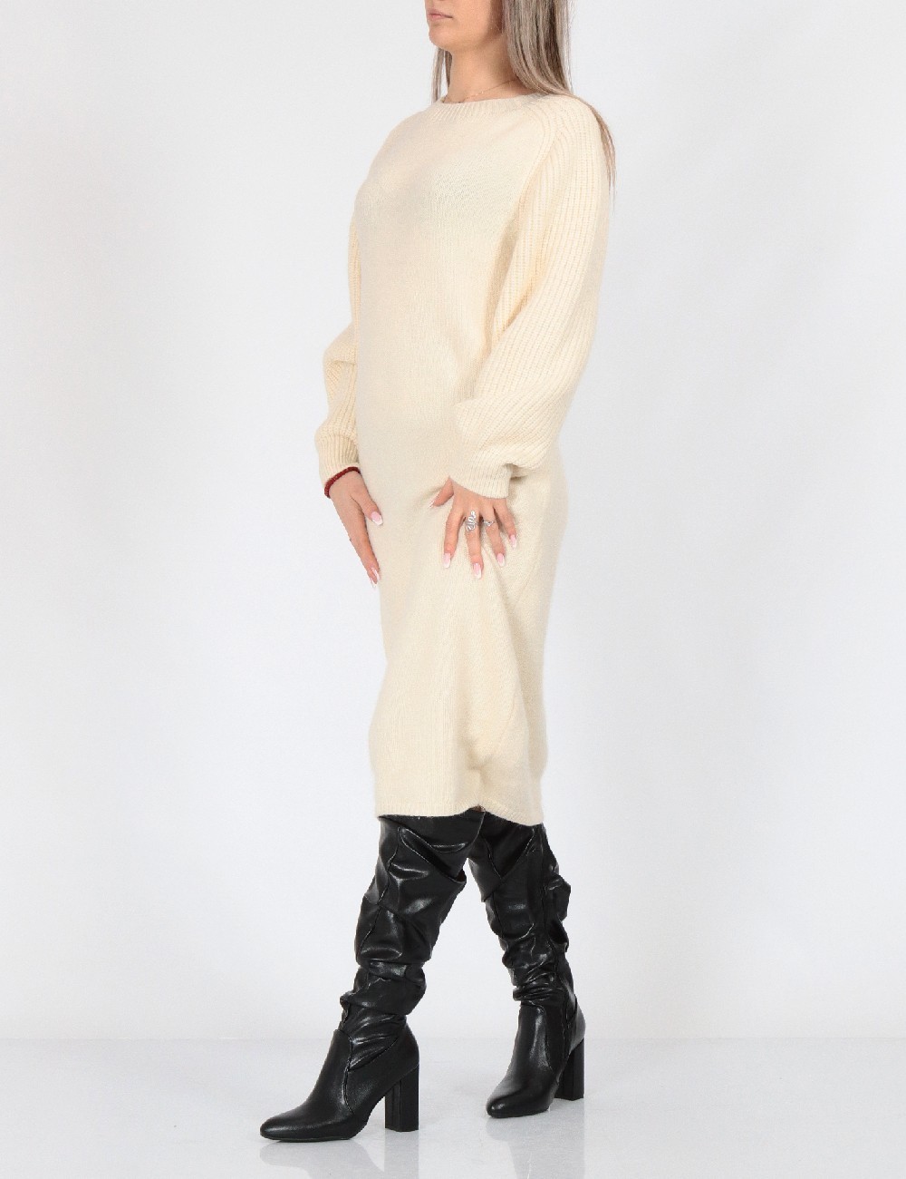 Rochie medie Vero Moda, crem - 1 | YEO