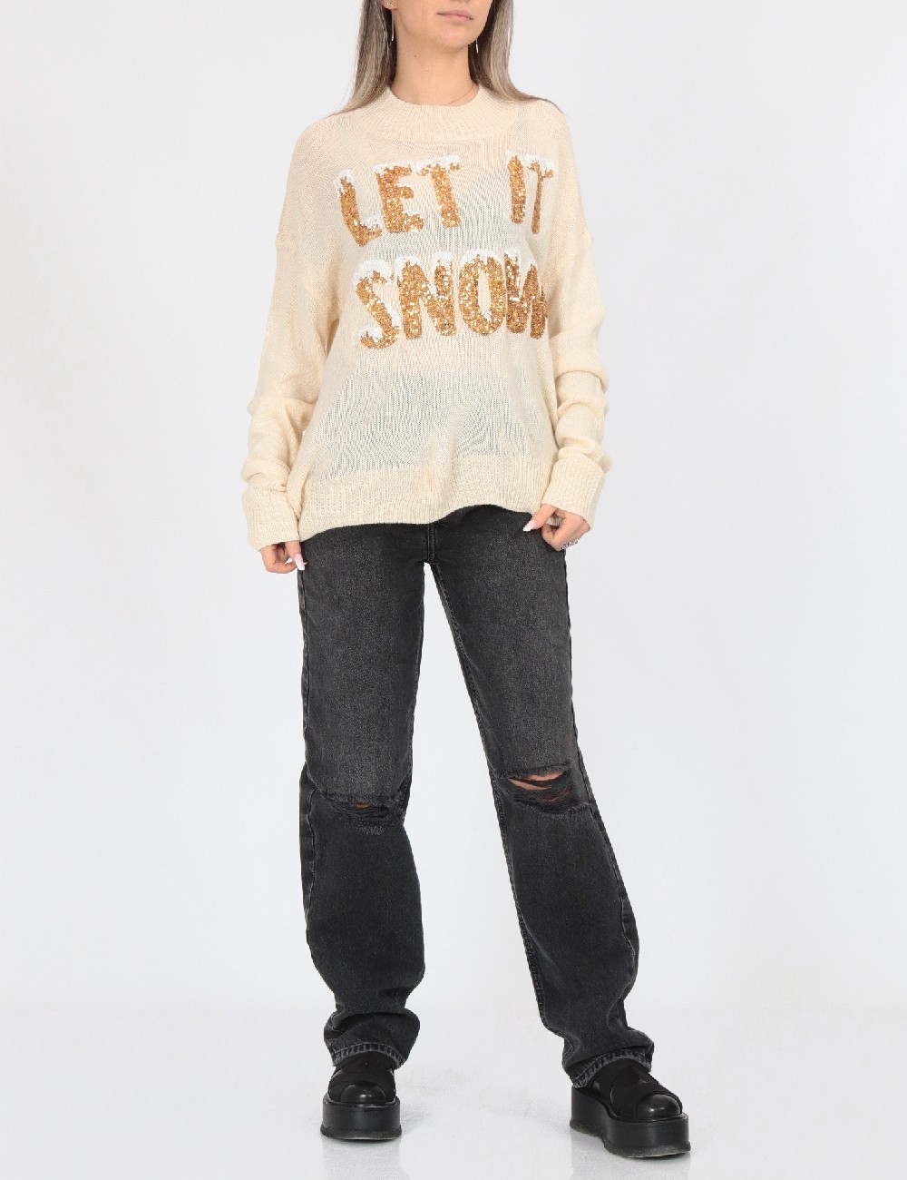 Pulover Vero Moda, crem - 1 | YEO