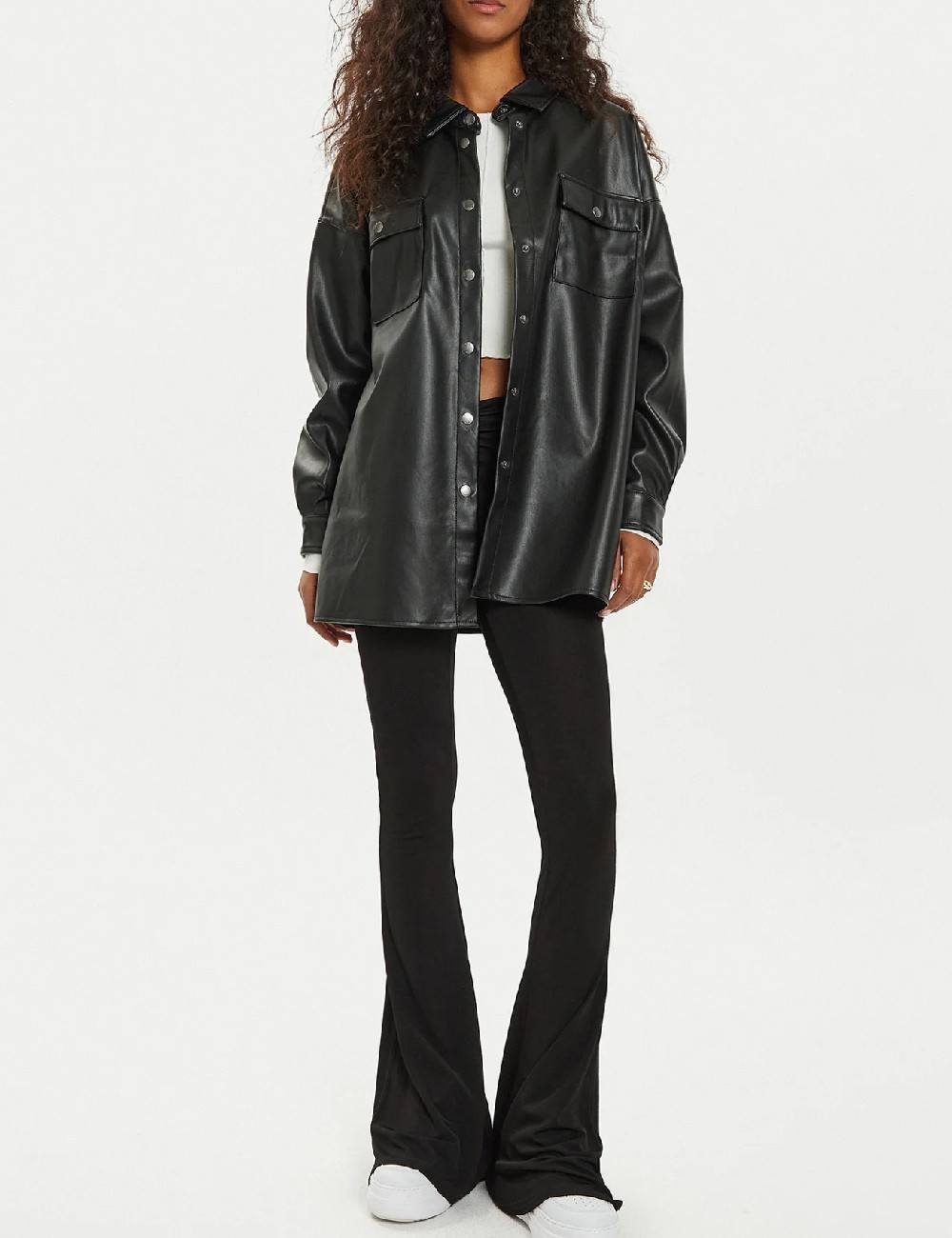 Jacheta Oversize Noisy May, negru - 1 | YEO