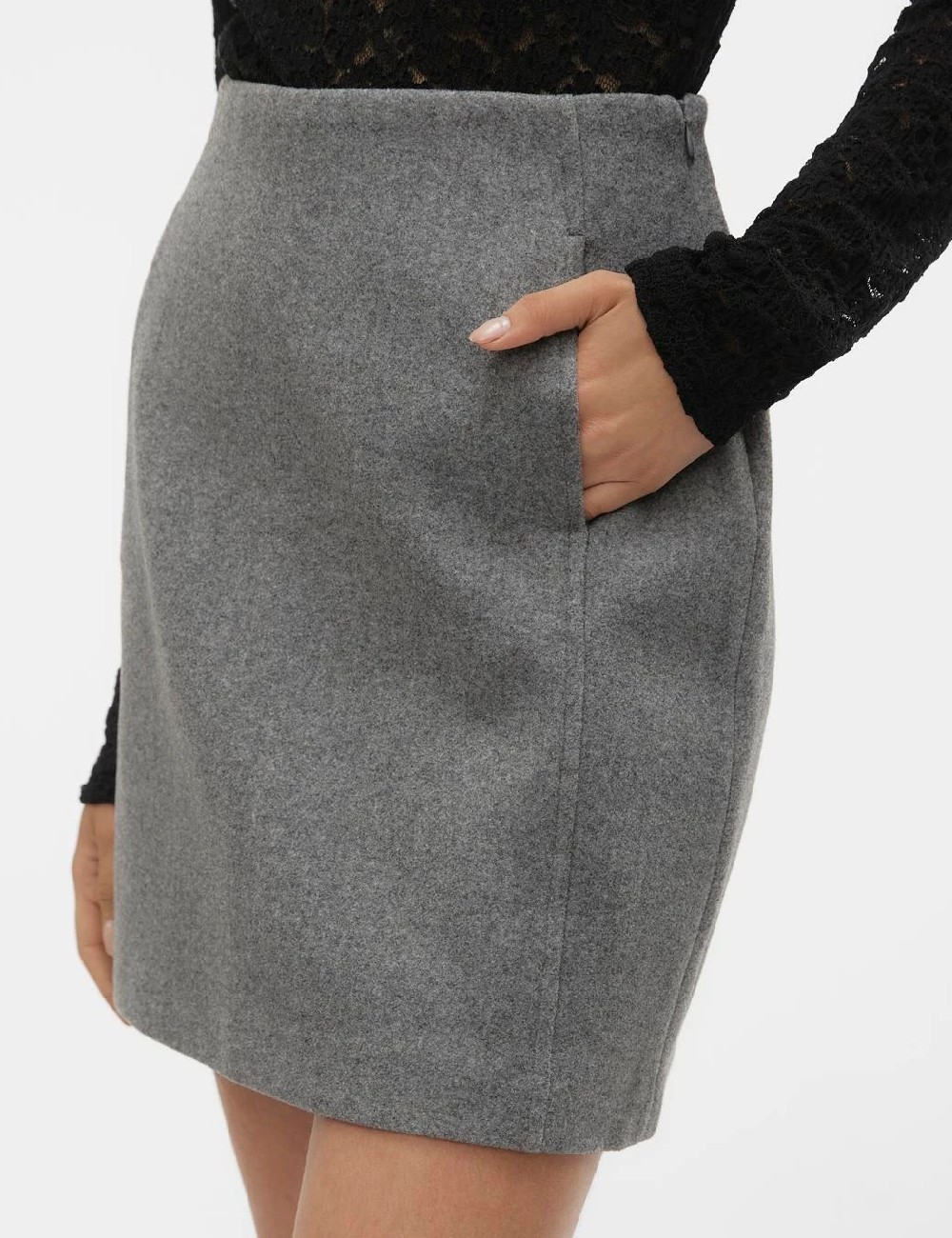Fusta Vero Moda, gri - 1 | YEO