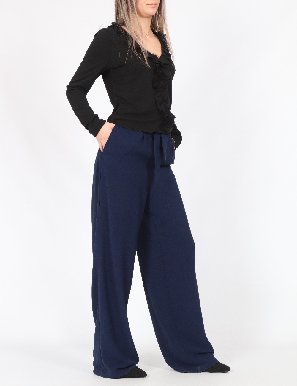 Pantaloni Vero Moda, bleumarin - 1 | YEO