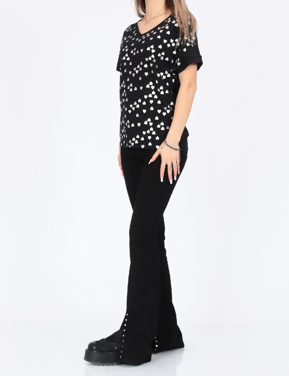 Tricou Only, negru - 1 | YEO
