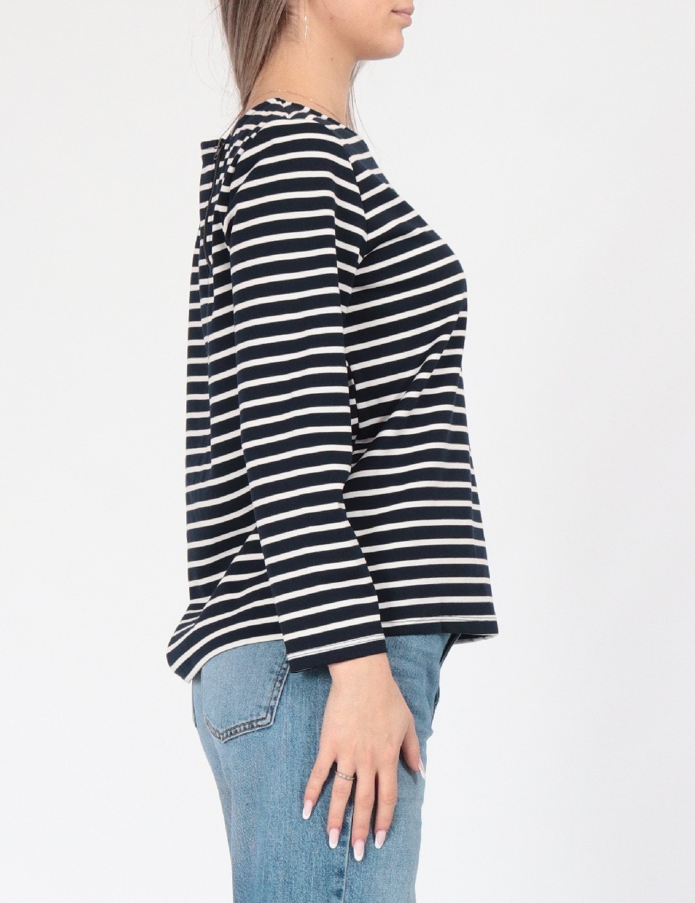 Bluza Vero Moda, alb/bleumarin - 1 | YEO