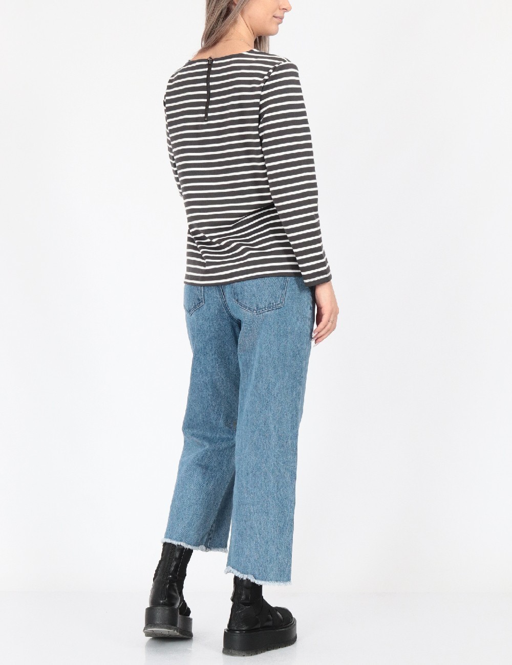 Bluza Vero Moda, alb/gri - 1 | YEO