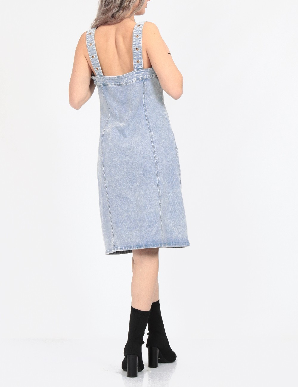 Rochie medie Noisy May, albastru - 1 | YEO