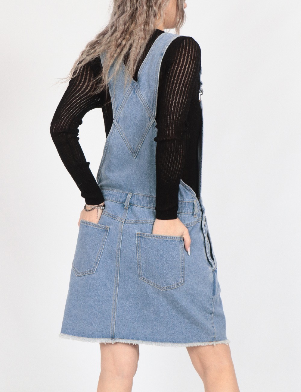 Rochie scurta Noisy May, albastru - 1 | YEO