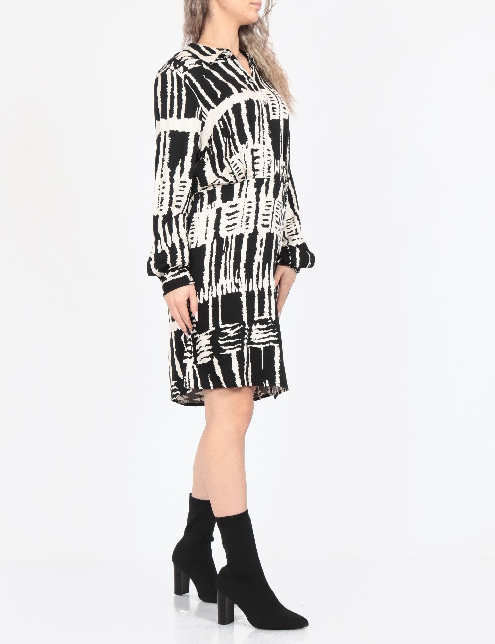 Rochie scurta Vero Moda, alb/negru - 1 | YEO