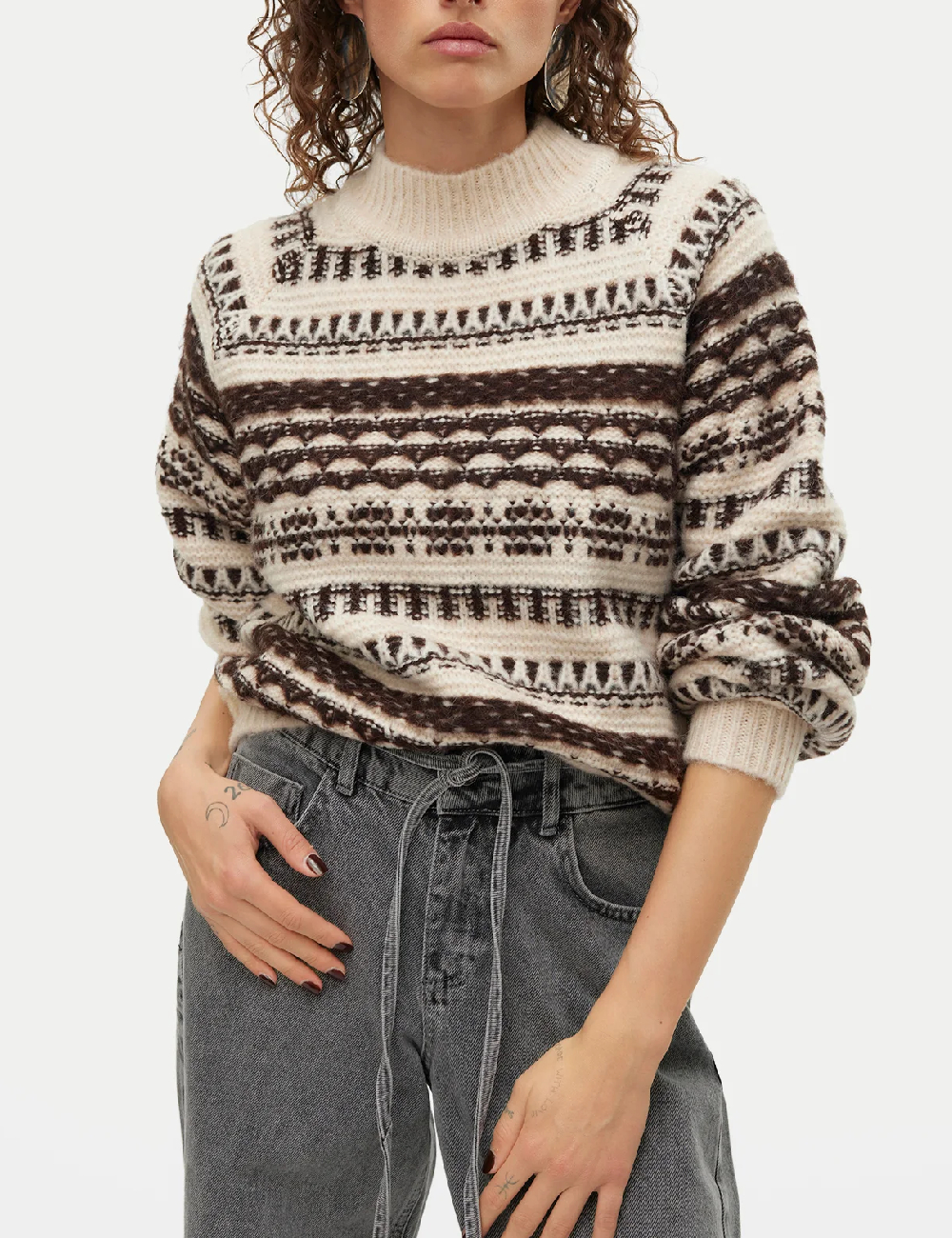 Pulover Vero Moda, ecru