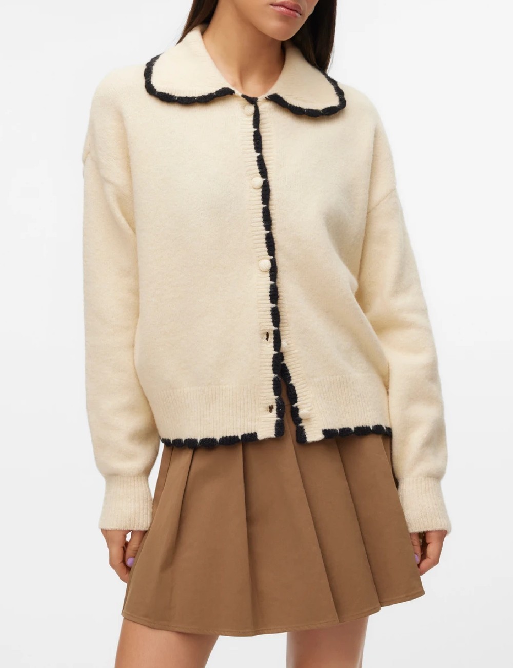 Cardigan Vero Moda, crem - 1 | YEO