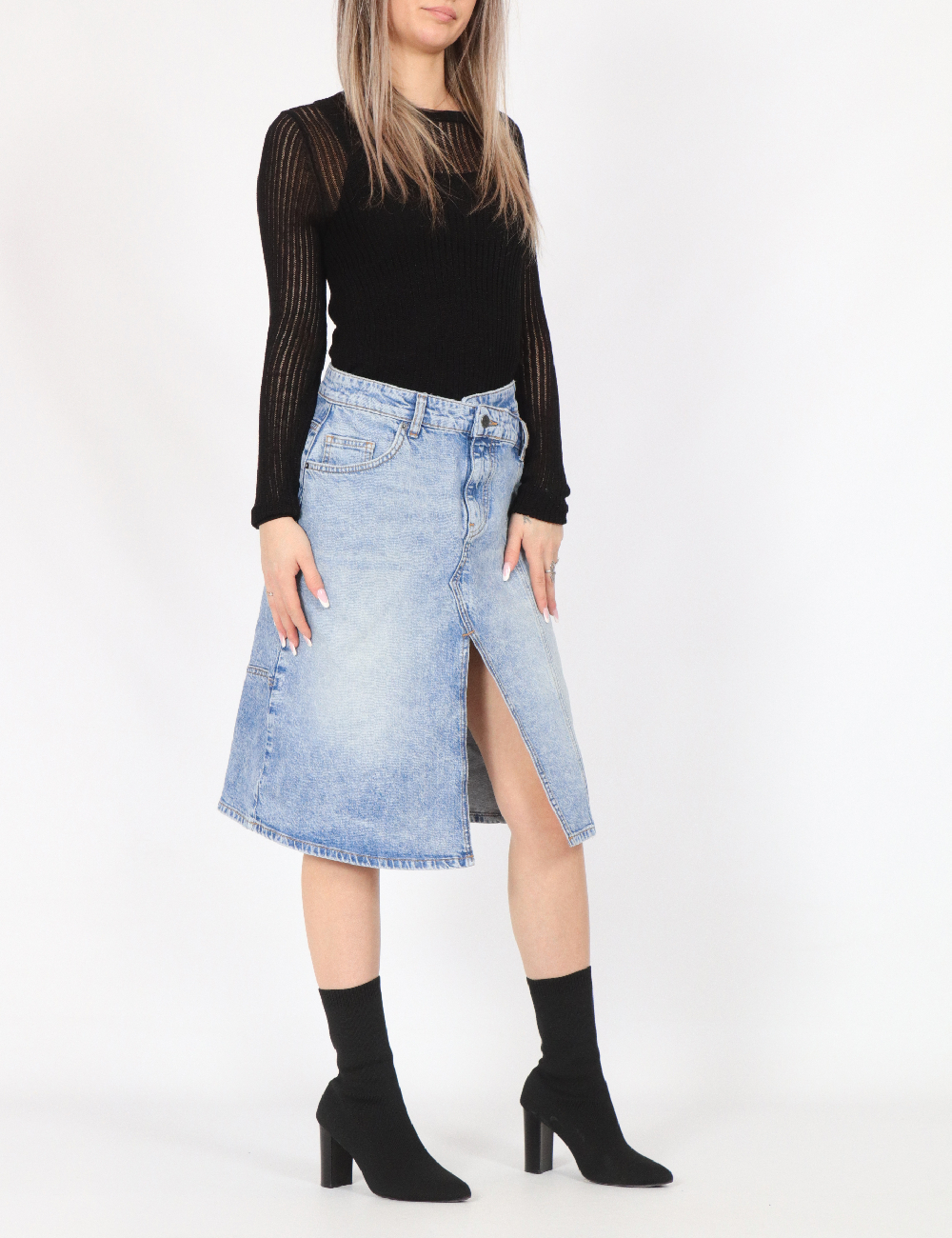 Fusta Vero Moda, albastru