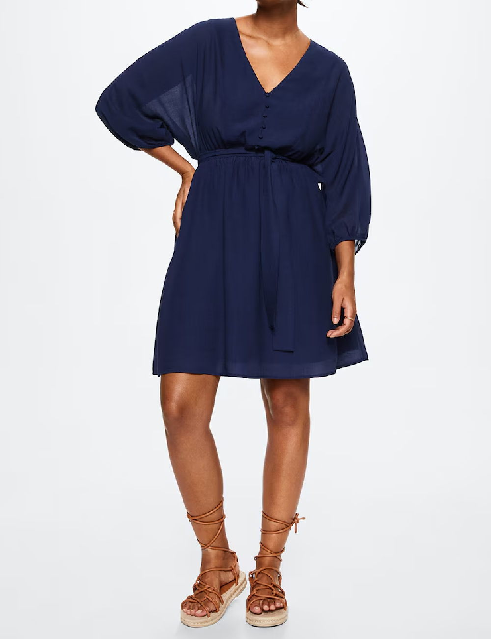 Rochie scurta Mango Violeta, bleumarin