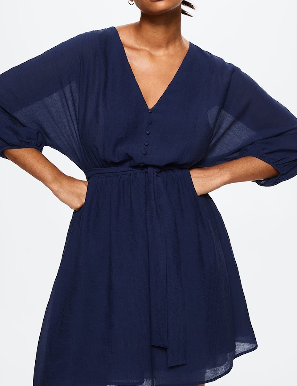 Rochie scurta Mango Violeta, bleumarin - 1 | YEO