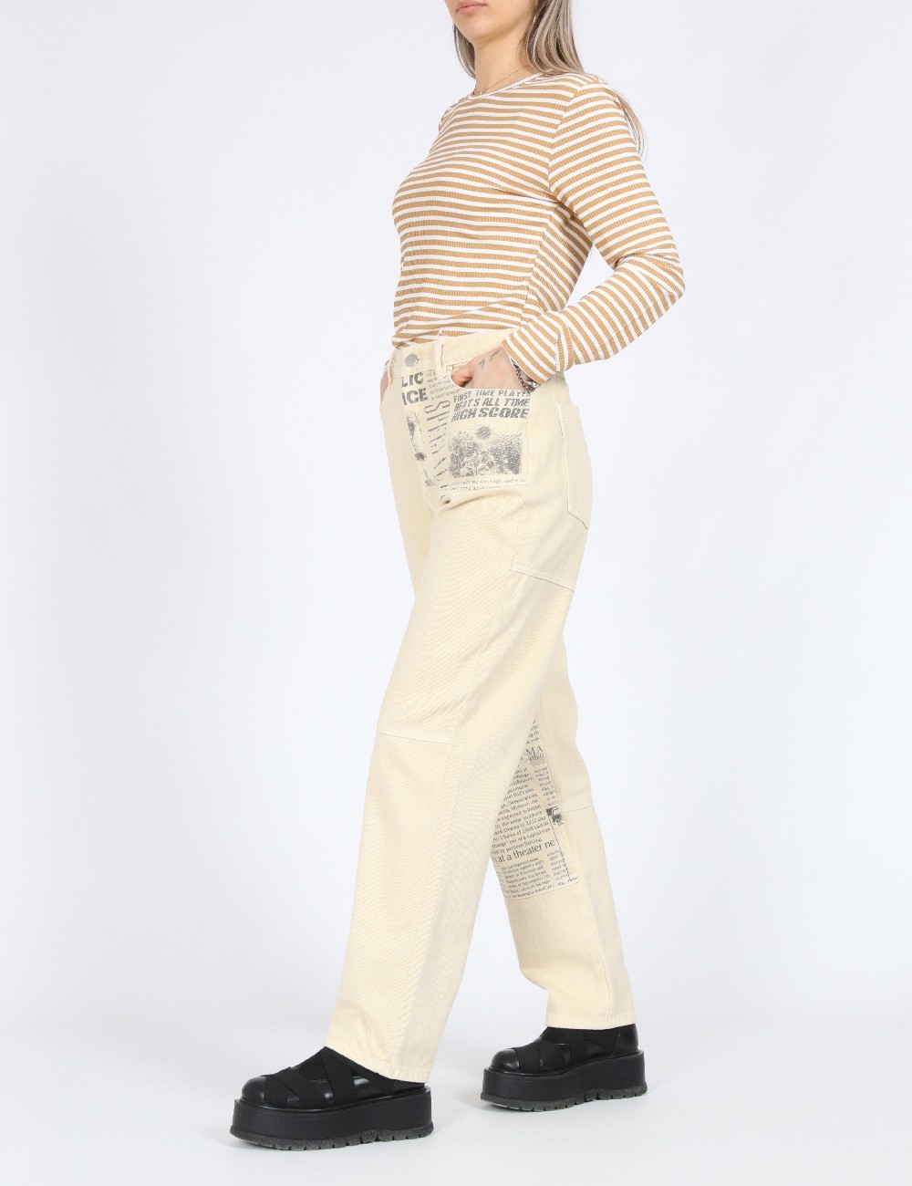 Blugi Ocean Blue Ltd., bej - 1 | YEO