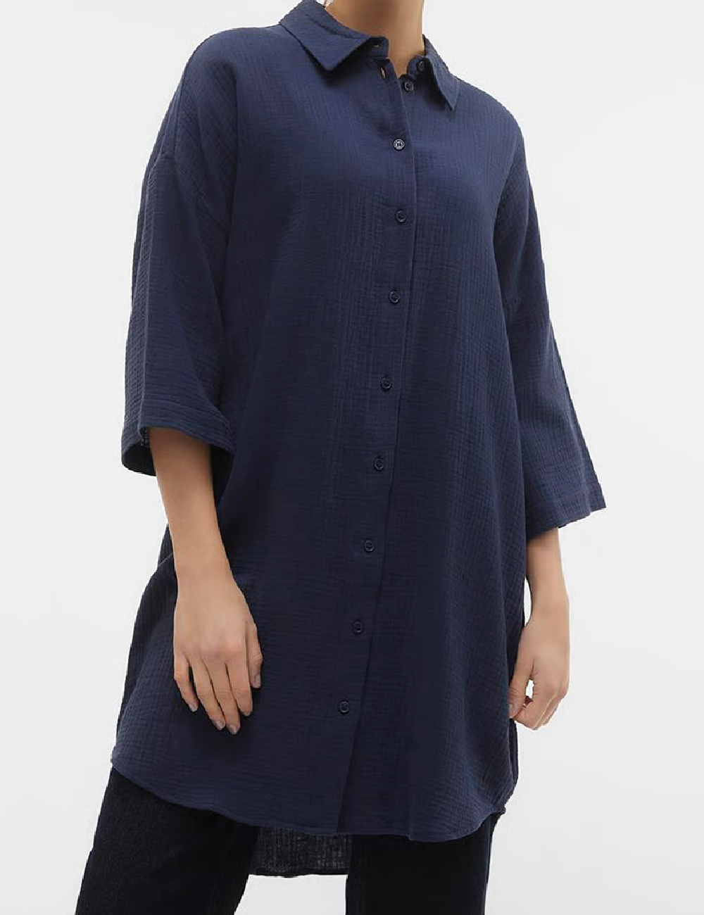 Camasa Vero Moda, bleumarin