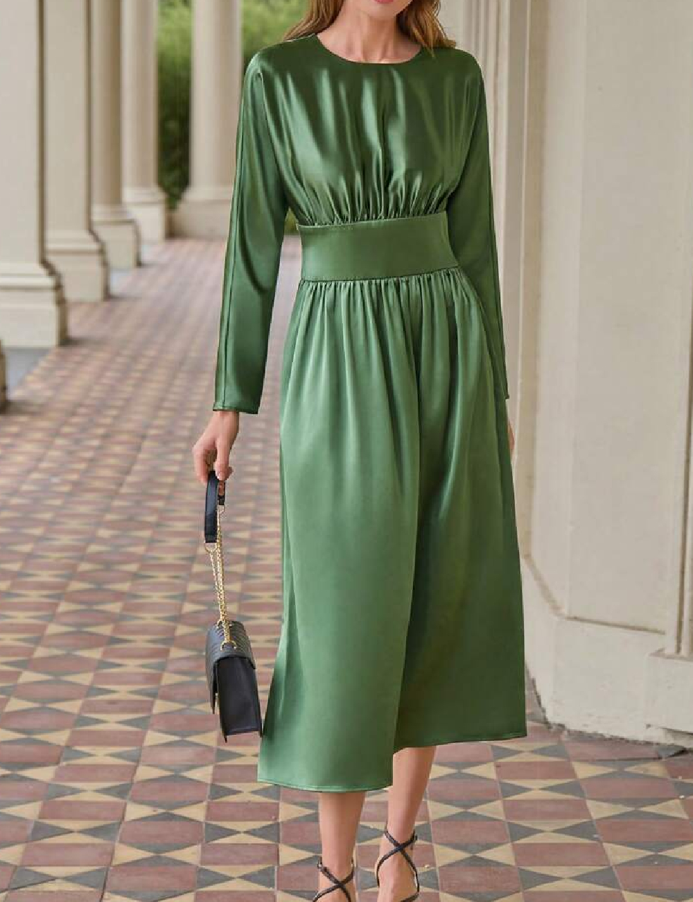 Rochie medie SHEIN, verde
