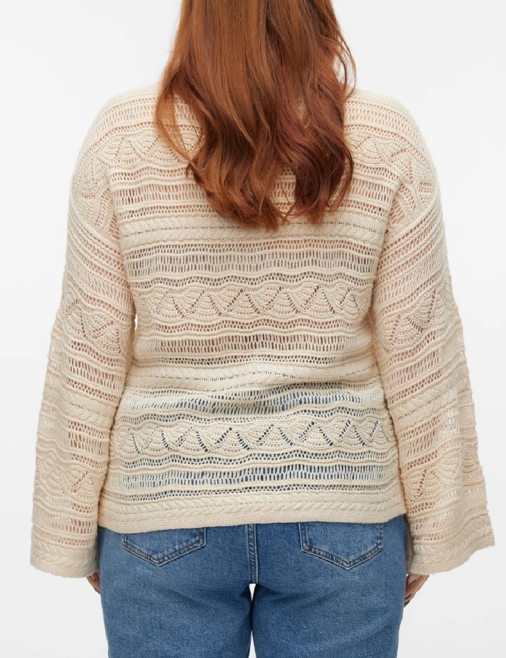 Bluza Vero Moda Curve, crem - 1 | YEO
