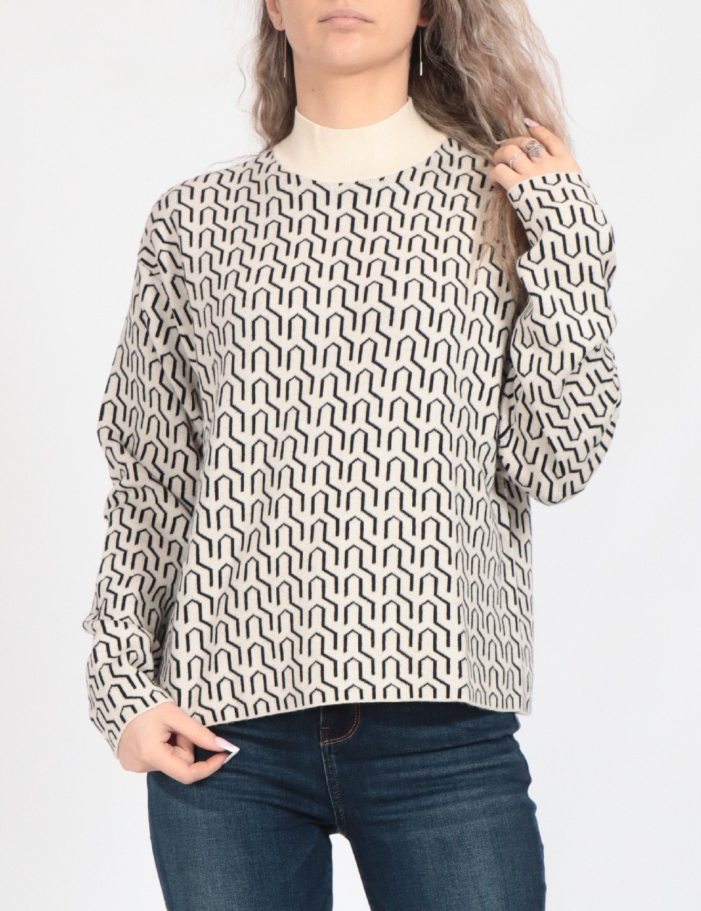 Pulover Vero Moda, crem - 1 | YEO
