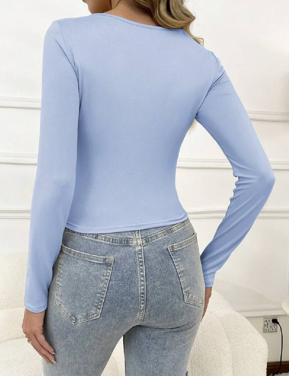 Bluza SHEIN, bleu - 1 | YEO