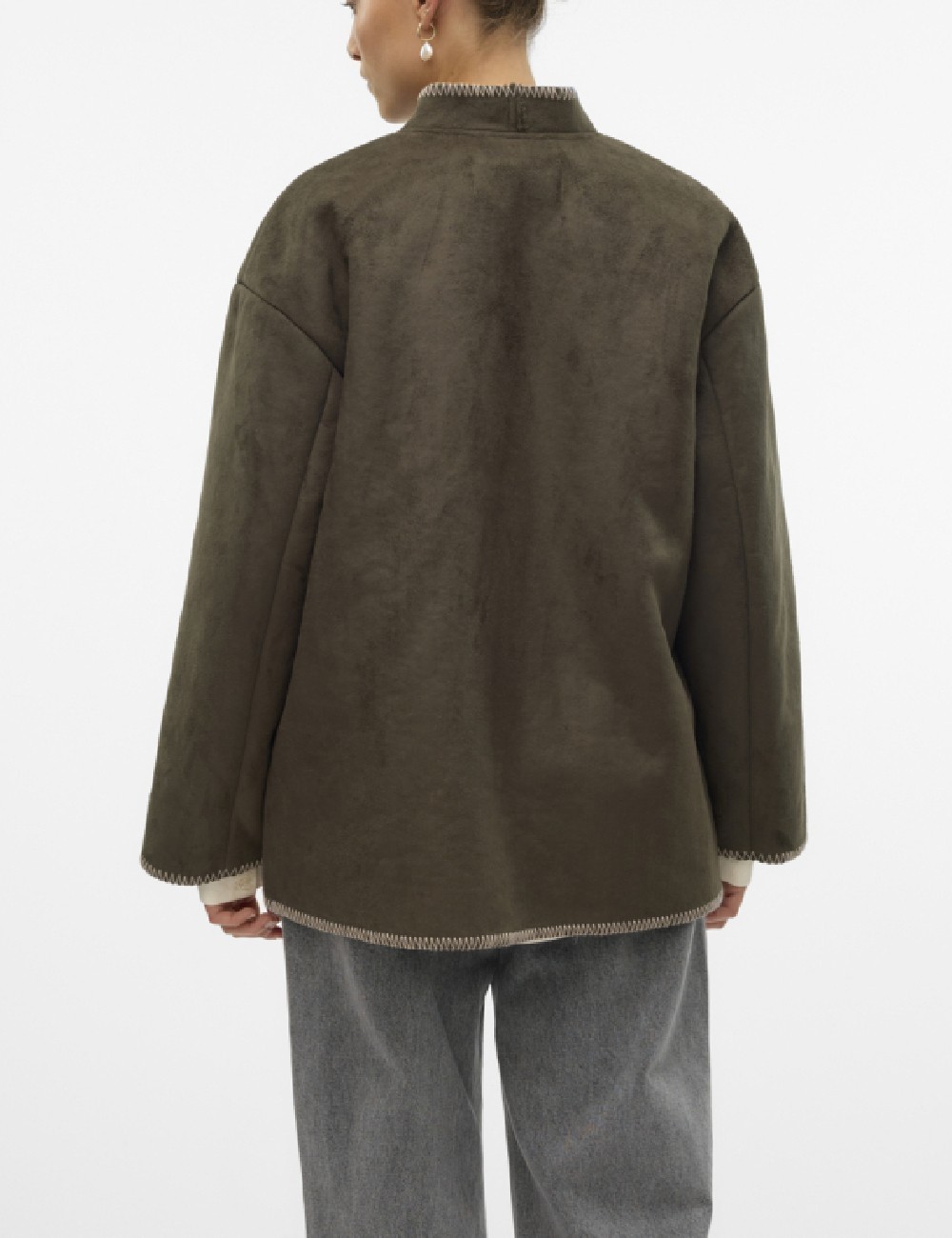Jacheta Vero Moda, verde inchis - 1 | YEO