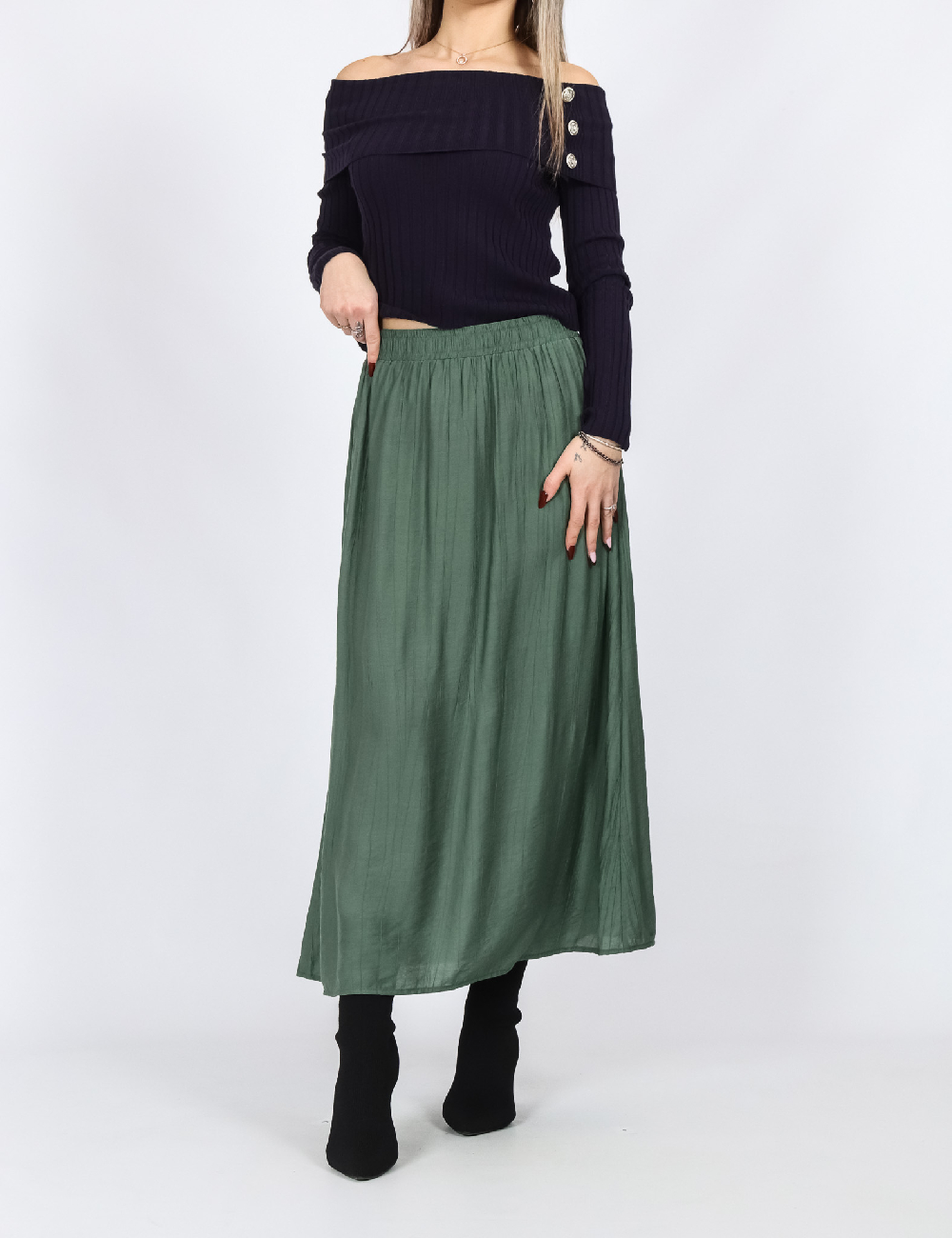 Fusta Vero Moda, verde