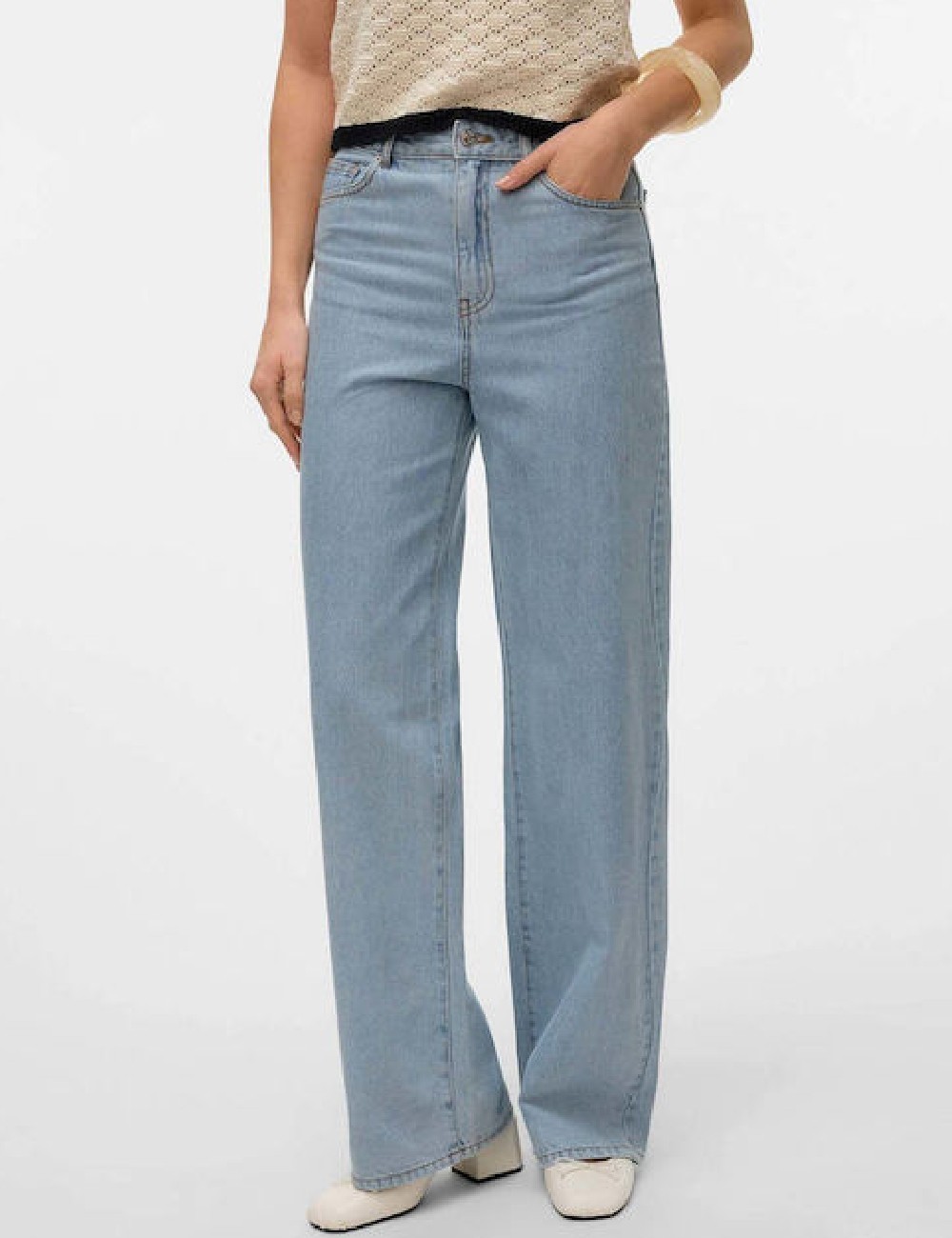 Blugi Vero Moda, albastru - 1 | YEO