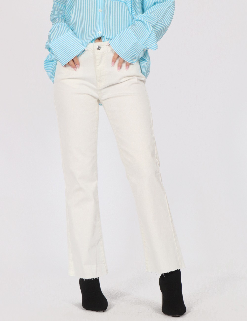 Pantaloni Vero Moda, alb - 1 | YEO