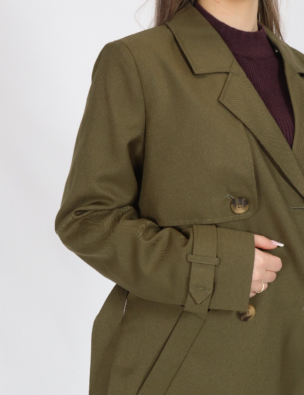 Trench Vero Moda, verde - 1 | YEO