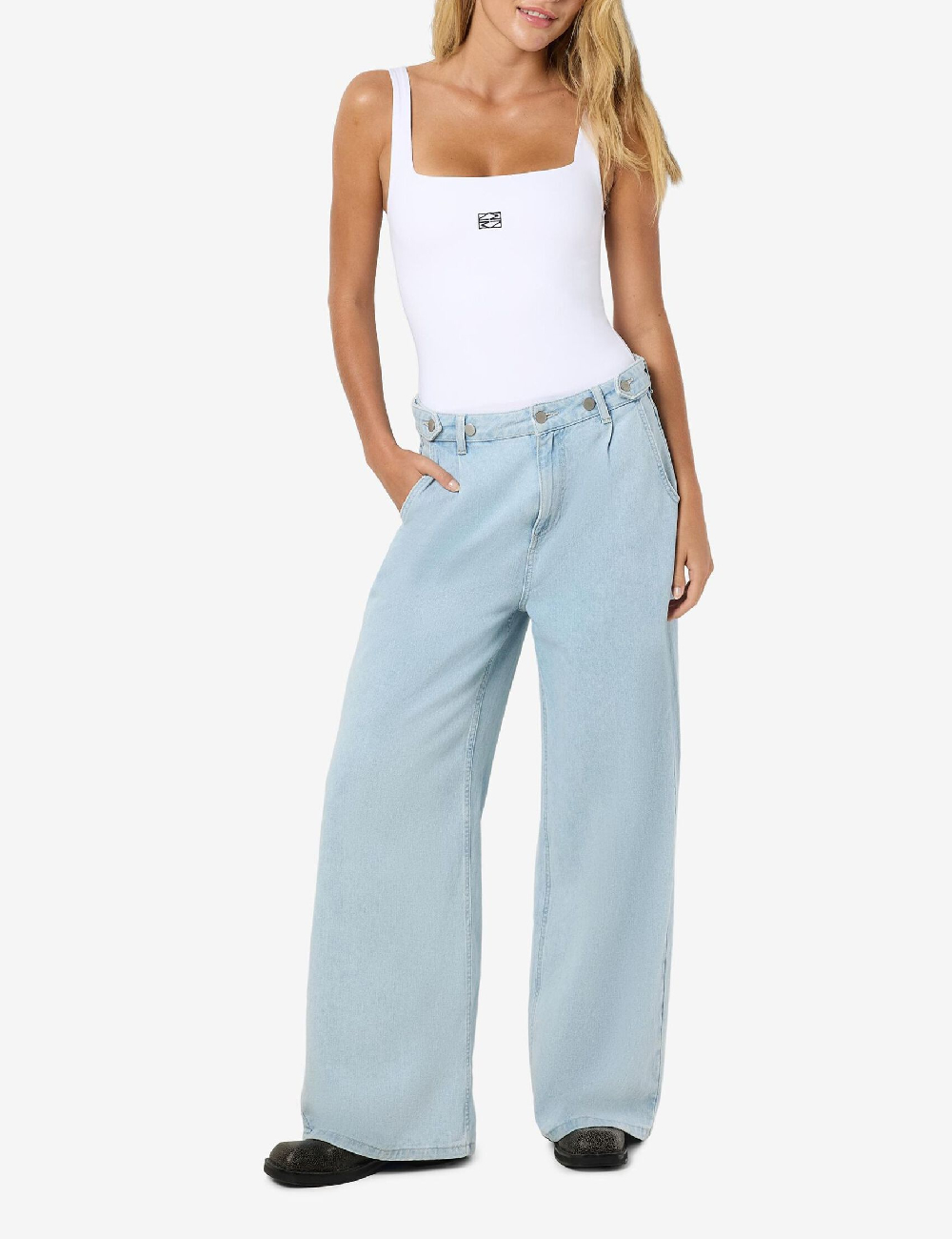 Blugi Noisy May, albastru - 1 | YEO