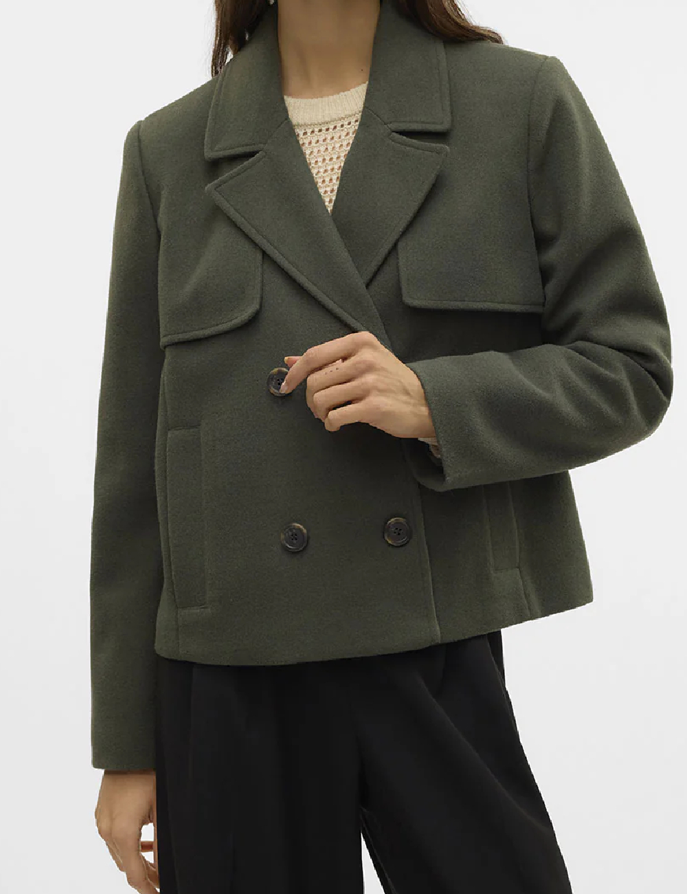 Jacheta Vero Moda, verde - 1 | YEO