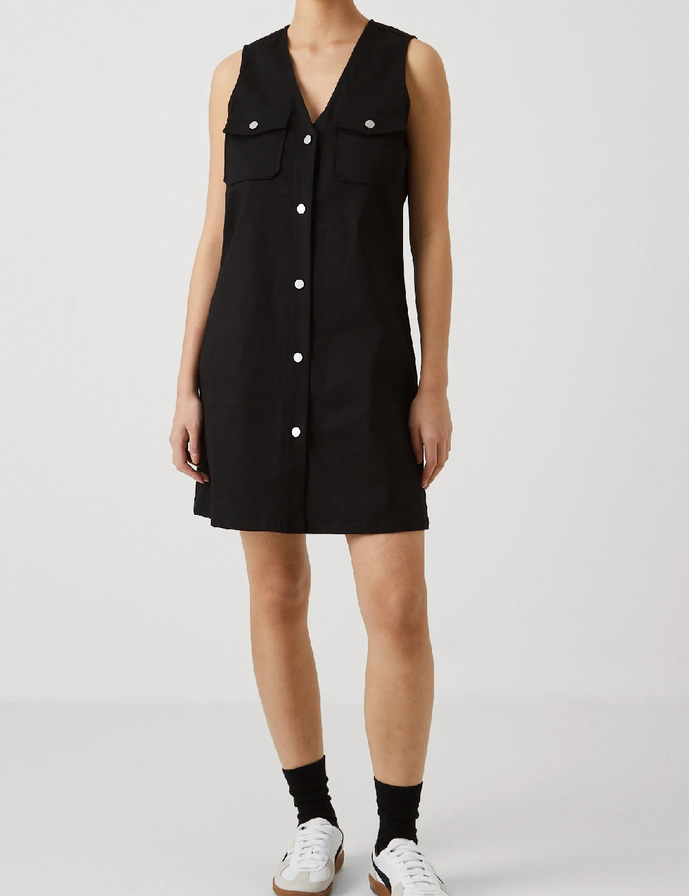 Rochie scurta Pieces, negru