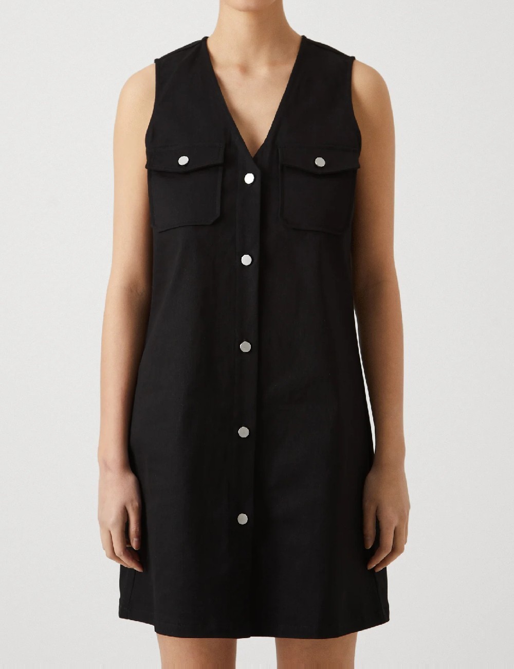 Rochie scurta Pieces, negru - 1 | YEO