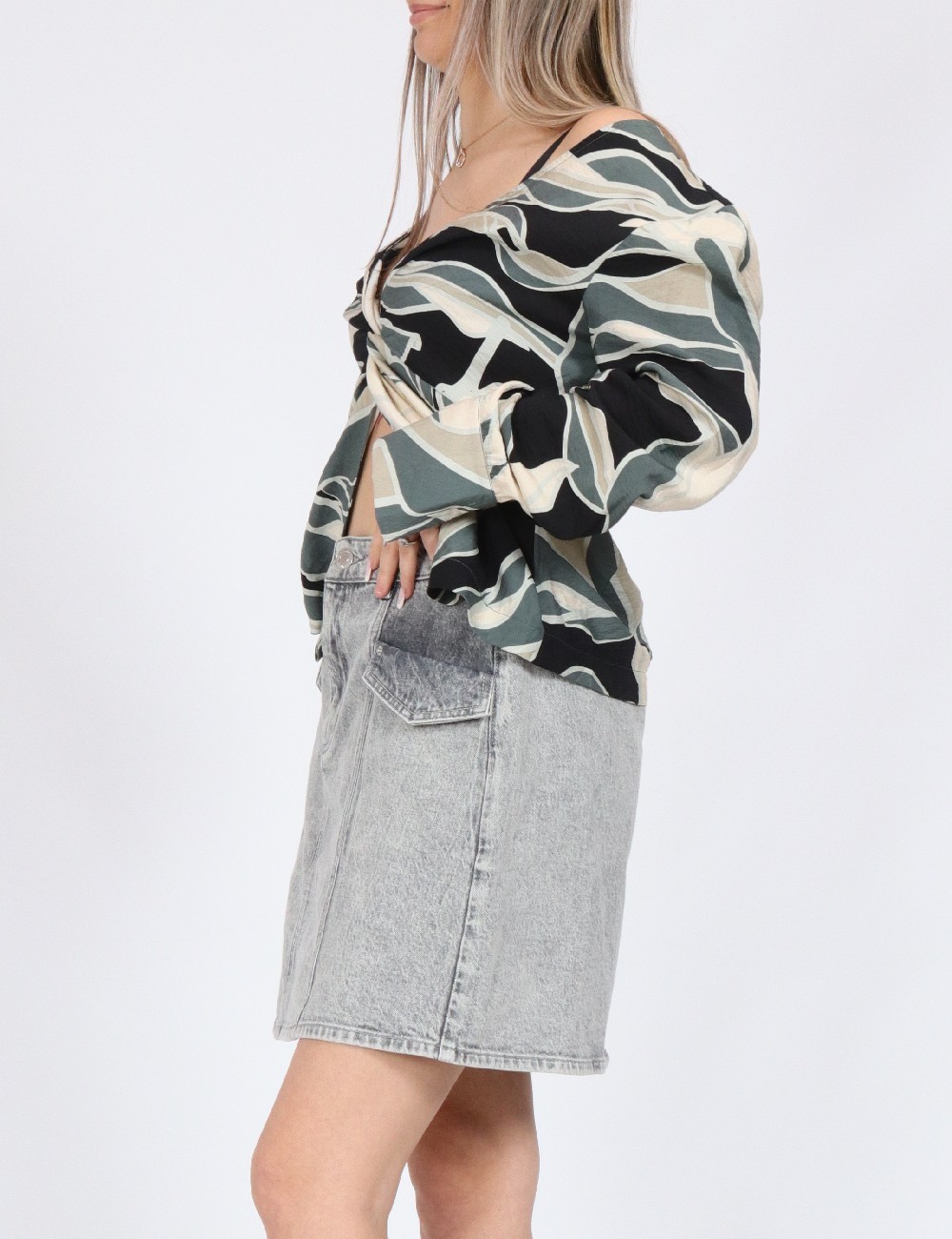 Fusta Vero Moda, gri - 1 | YEO