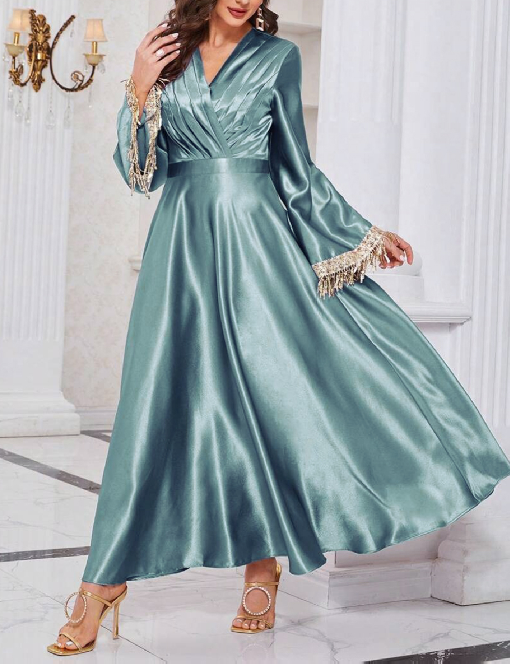 Rochie lunga SHEIN, albastru - 1 | YEO