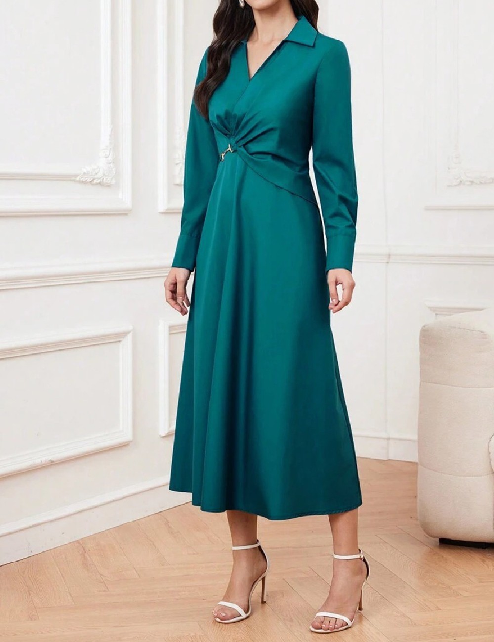 Rochie lunga SHEIN, turcoaz - 1 | YEO