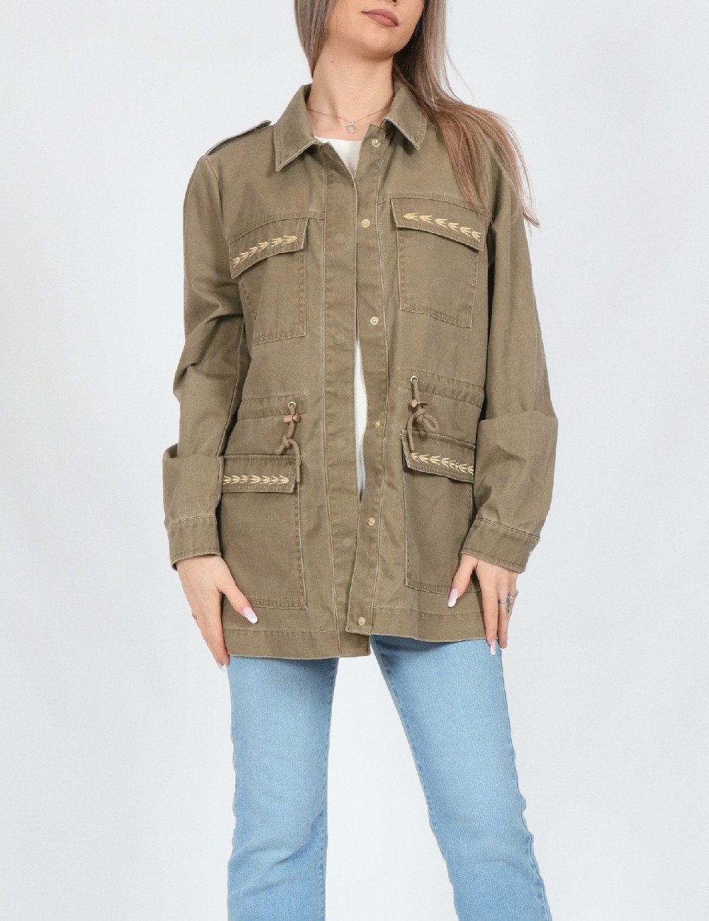 Jacheta Vero Moda, kaki - 1 | YEO