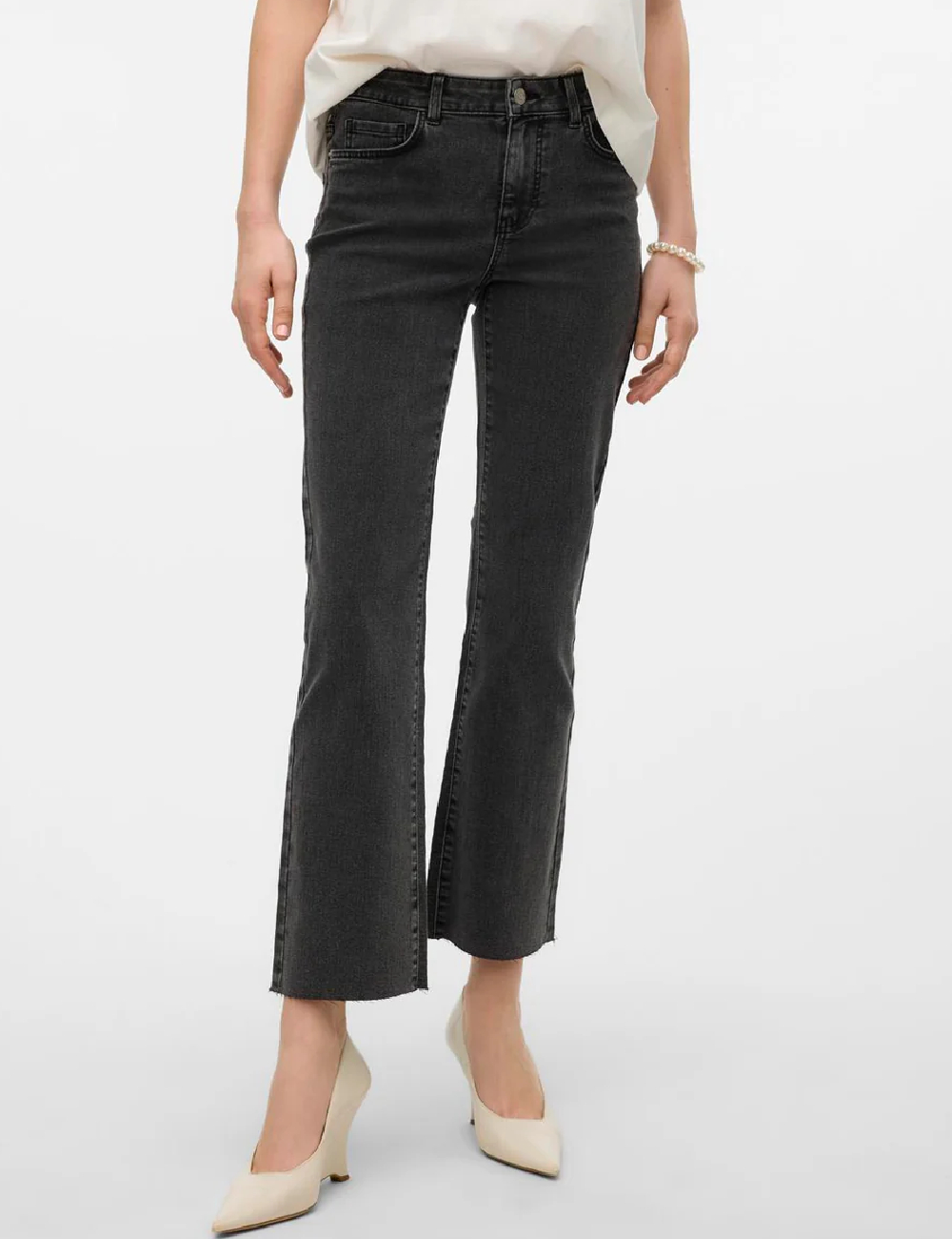 Blugi Vero Moda, gri inchis