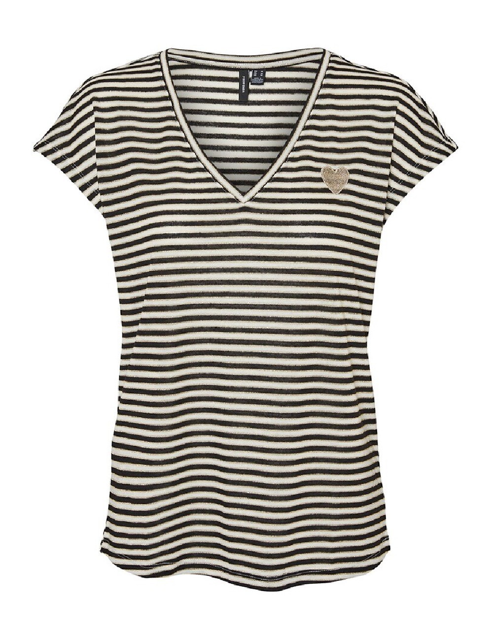 Tricou Vero Moda, alb/negru - 1 | YEO